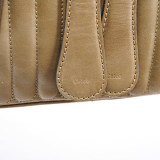 Chloe Beige Leather Bay Tote Bag