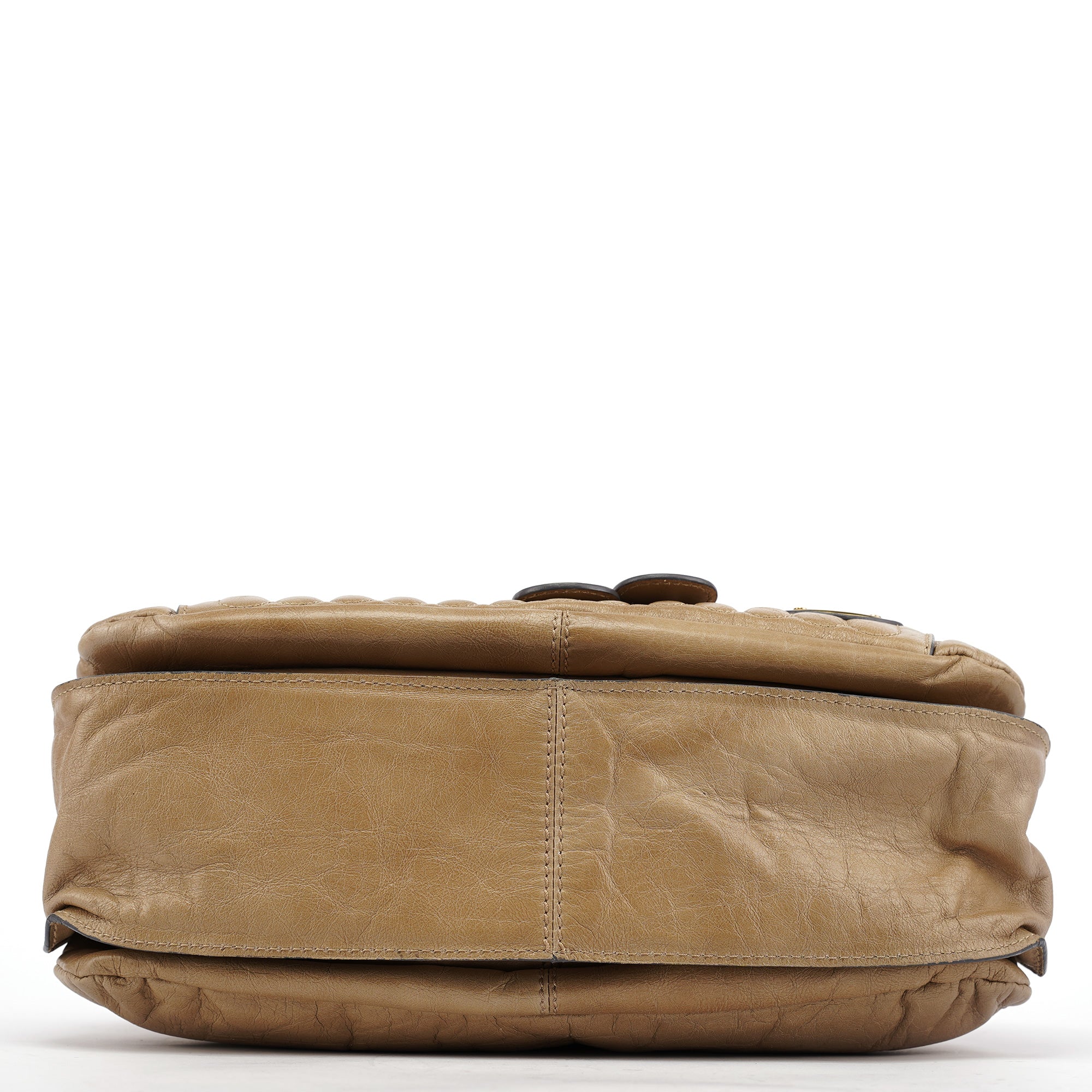 Chloe Beige Leather Bay Tote Bag