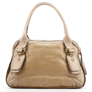 Chloe Beige Leather Bay Tote Bag
