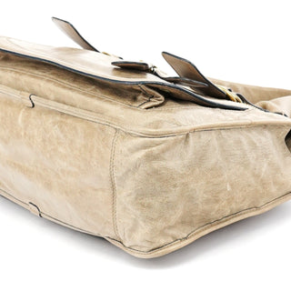 Chloe Beige Leather Bay Tote Bag