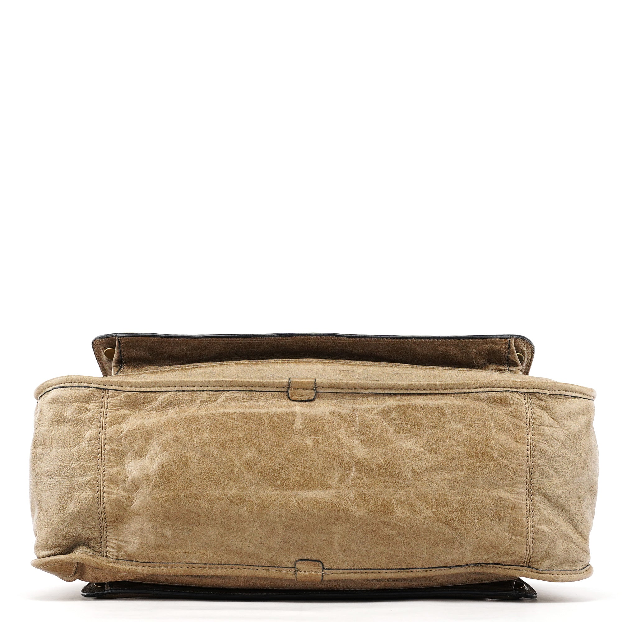 Chloe Beige Leather Bay Tote Bag