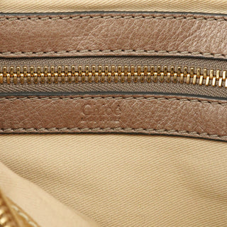 Chloe Beige Leather Bay Tote Bag