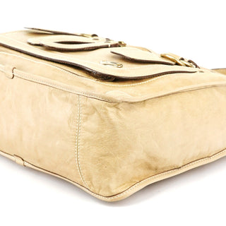 Chloe Beige Leather Bay Tote Bag