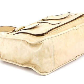 Chloe Beige Leather Bay Tote Bag