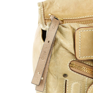 Chloe Beige Leather Bay Tote Bag