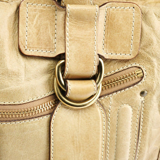 Chloe Beige Leather Bay Tote Bag