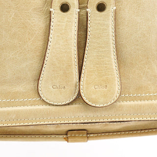 Chloe Beige Leather Bay Tote Bag