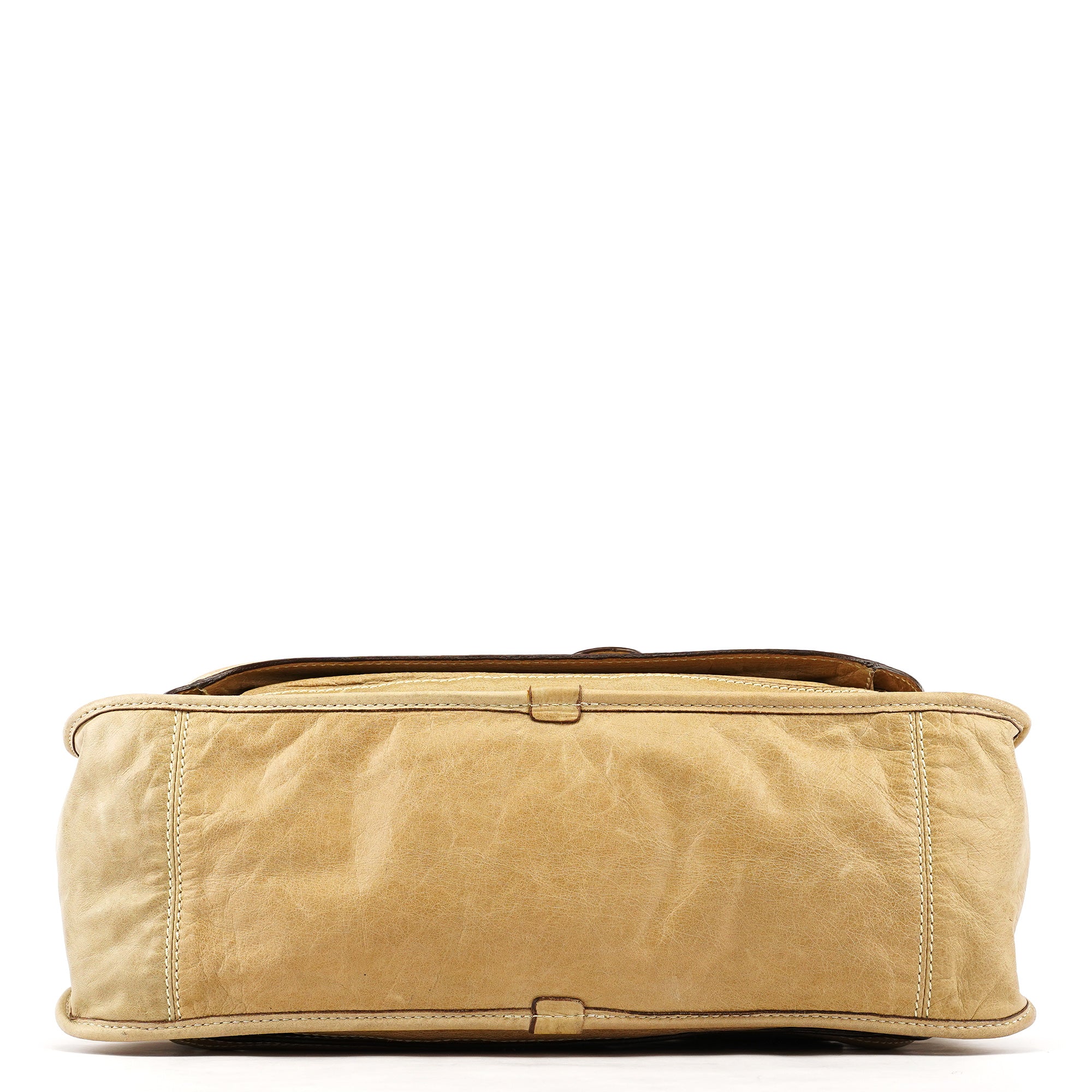 Chloé Sac cabas Bay en cuir beige