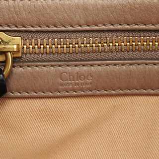Chloé Beige Leather Bay Tote Bag