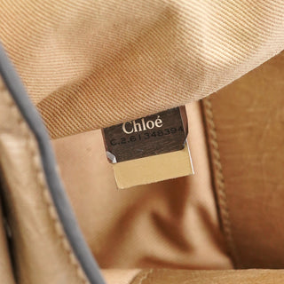 Chloé Beige Leather Bay Tote Bag