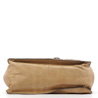 Chloé Beige Leather Bay Tote Bag