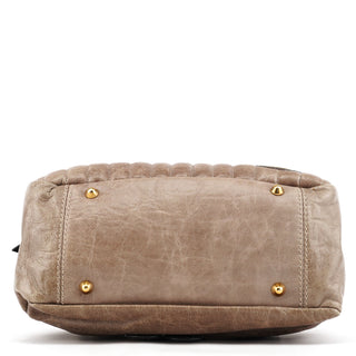 Chloé Beige Leather Bay Tote Bag