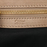 Chloé Beige Leather Bay Tote Bag