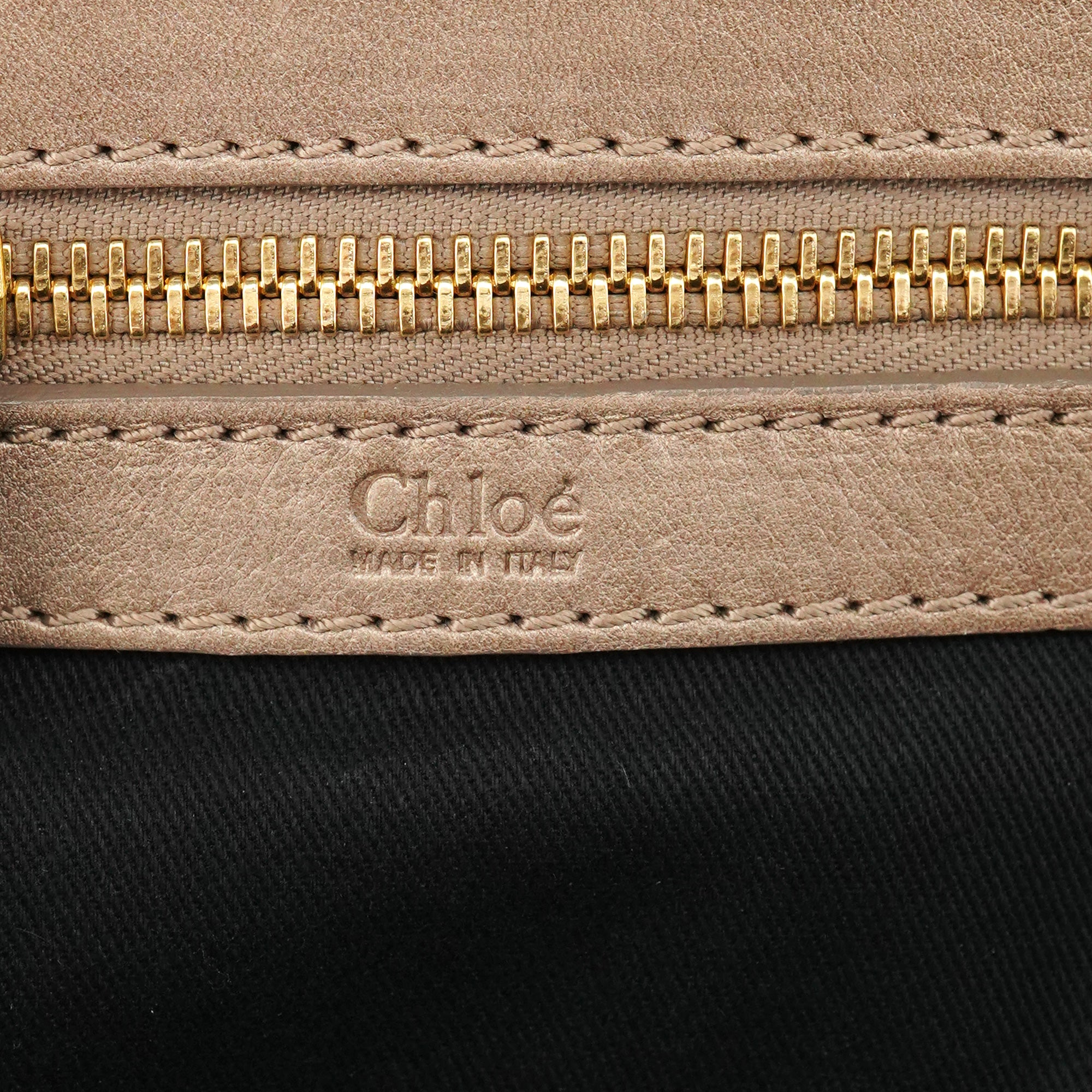 Chloé Beige Leather Bay Tote Bag