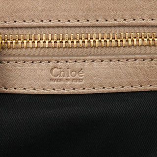 Chloé Beige Leather Bay Tote Bag