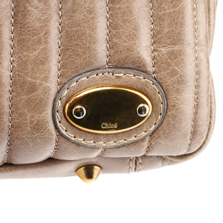 Chloé Beige Leather Bay Tote Bag