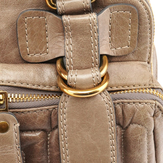 Chloé Beige Leather Bay Tote Bag