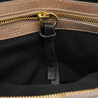 Chloé Beige Leather Bay Tote Bag