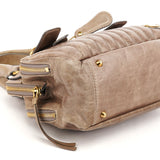 Chloé Beige Leather Bay Tote Bag