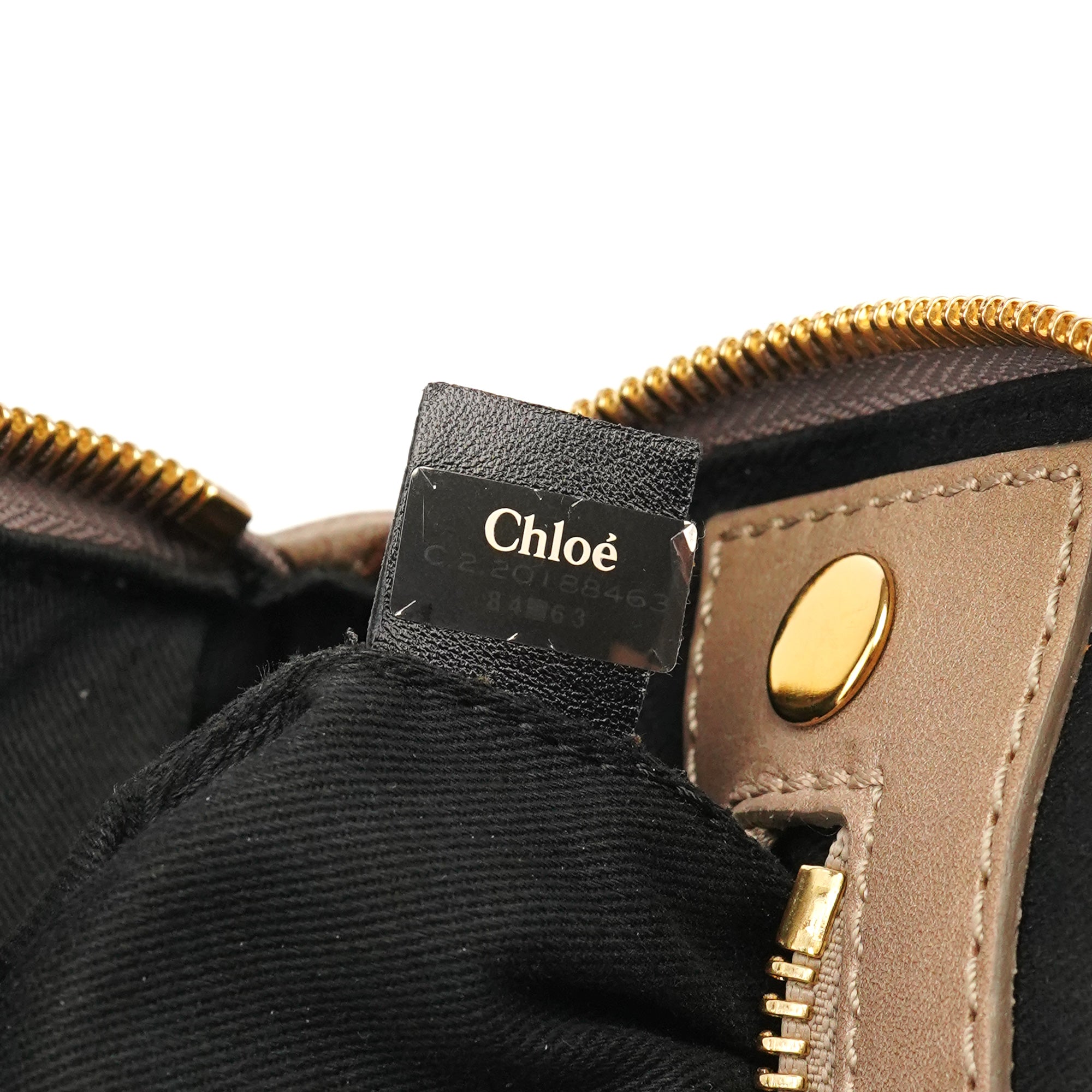 Chloé Beige Leather Bay Tote Bag