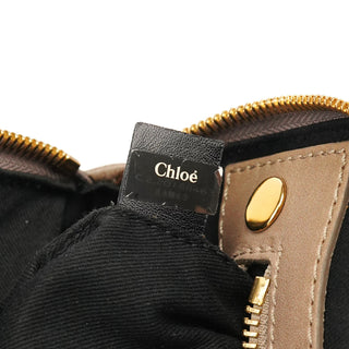 Chloé Beige Leather Bay Tote Bag