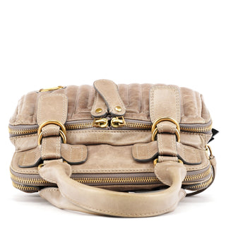 Chloé Beige Leather Bay Tote Bag