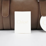 Chloé Sac deux portés Boston en cuir beige