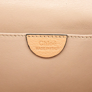 Chloe Beige Leather Chain Shoulder Bag