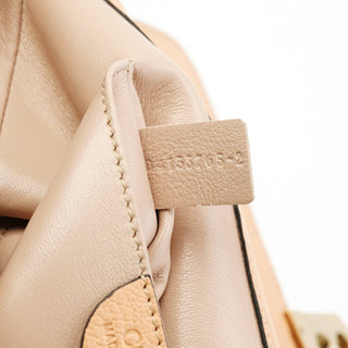 Chloe Beige Leather Chain Shoulder Bag