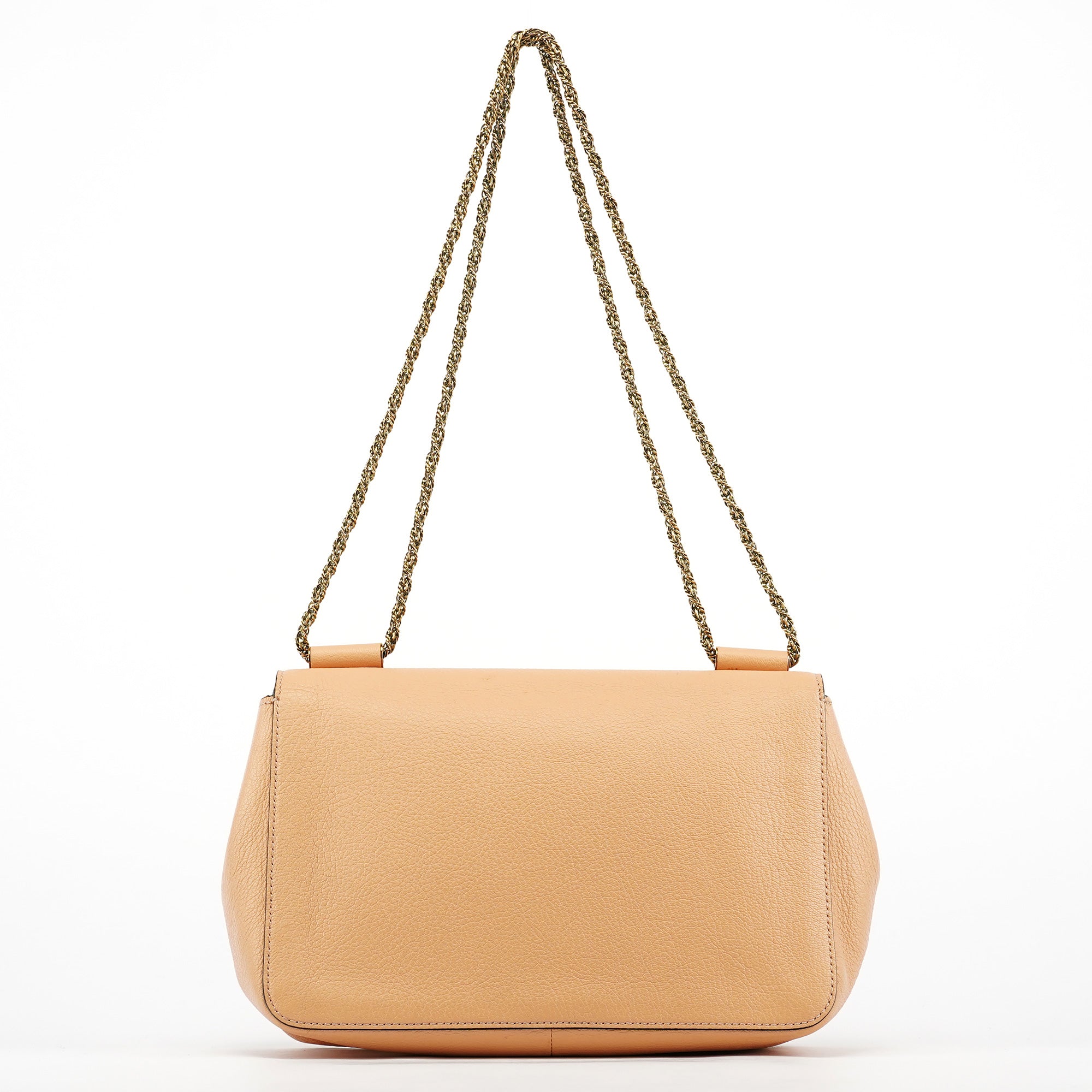 Chloe Beige Leather Chain Shoulder Bag