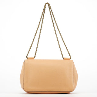 Chloe Beige Leather Chain Shoulder Bag