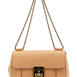 Chloe Beige Leather Chain Shoulder Bag