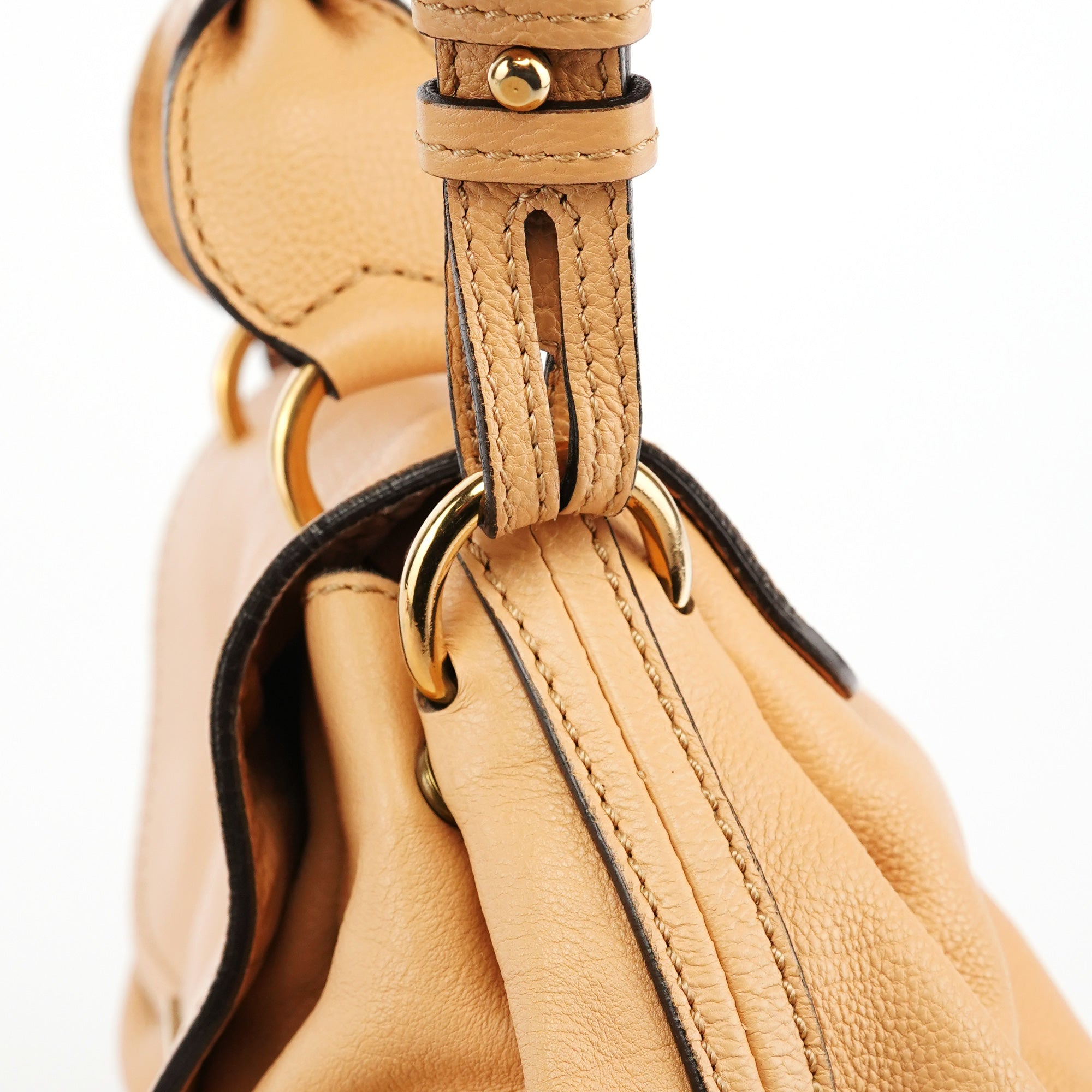 Chloe Beige Leather Elsie 2-Way Bag