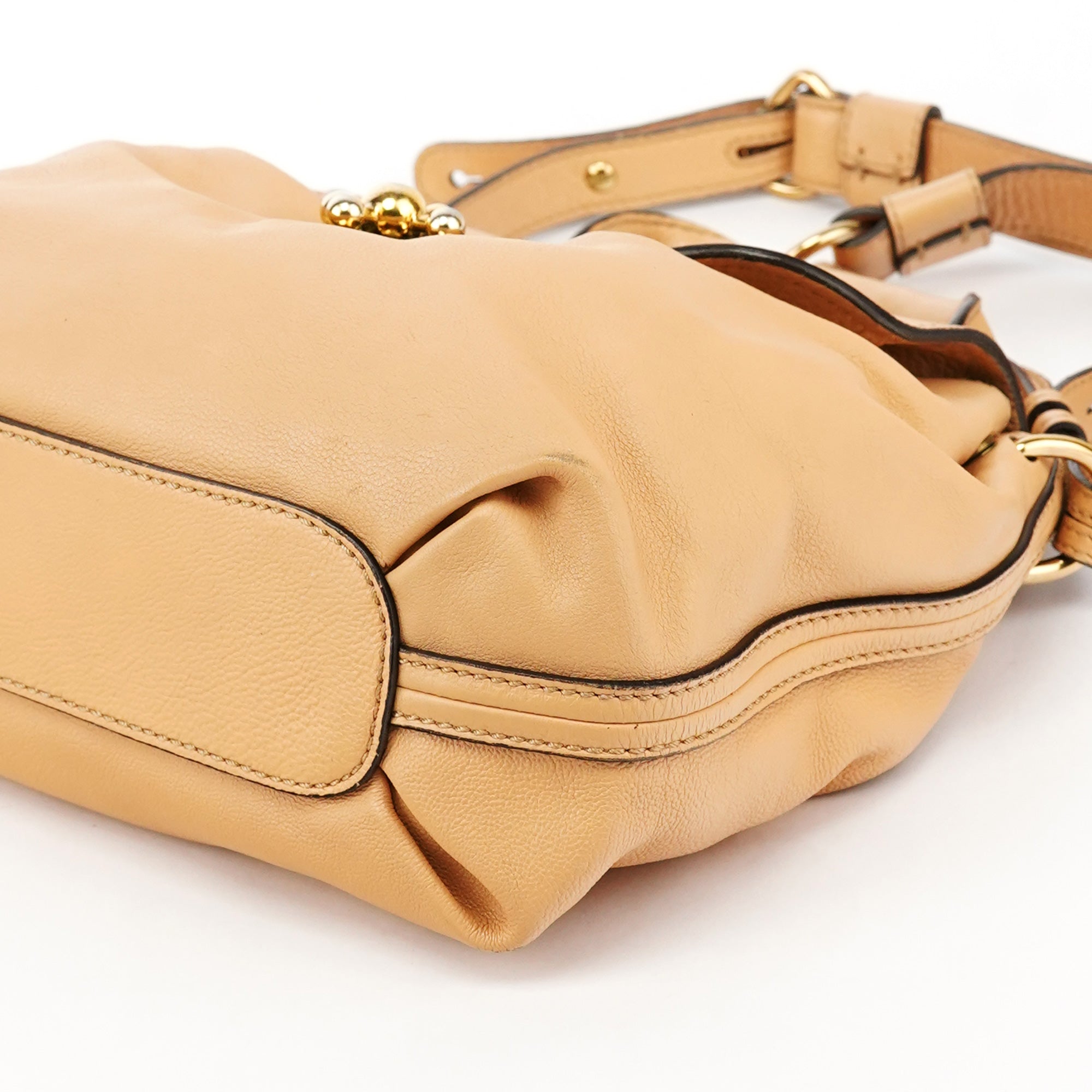 Chloe Beige Leather Elsie 2-Way Bag