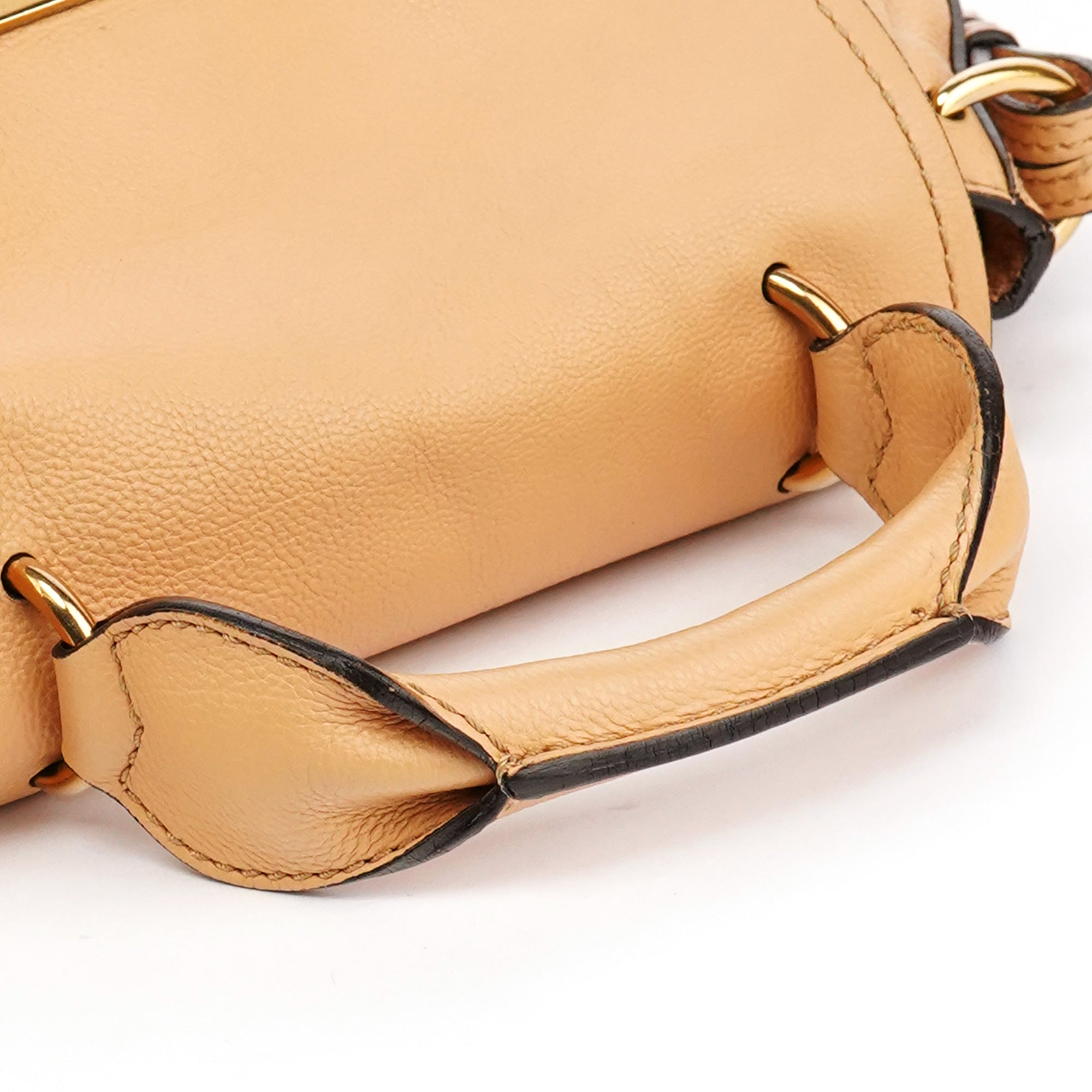 Chloe Beige Leather Elsie 2-Way Bag