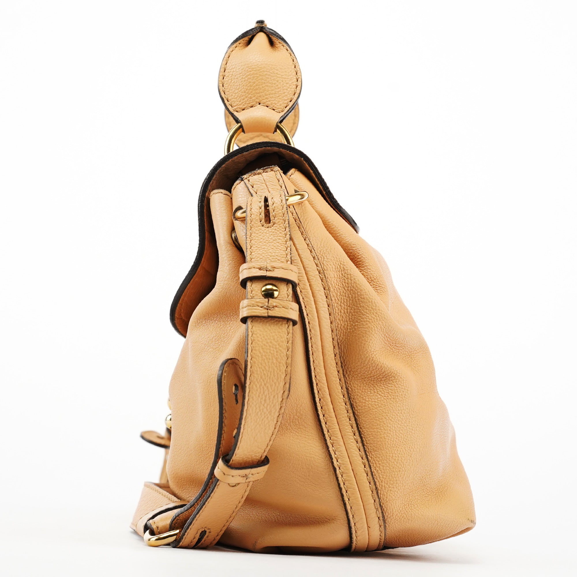 Chloe Beige Leather Elsie 2-Way Bag