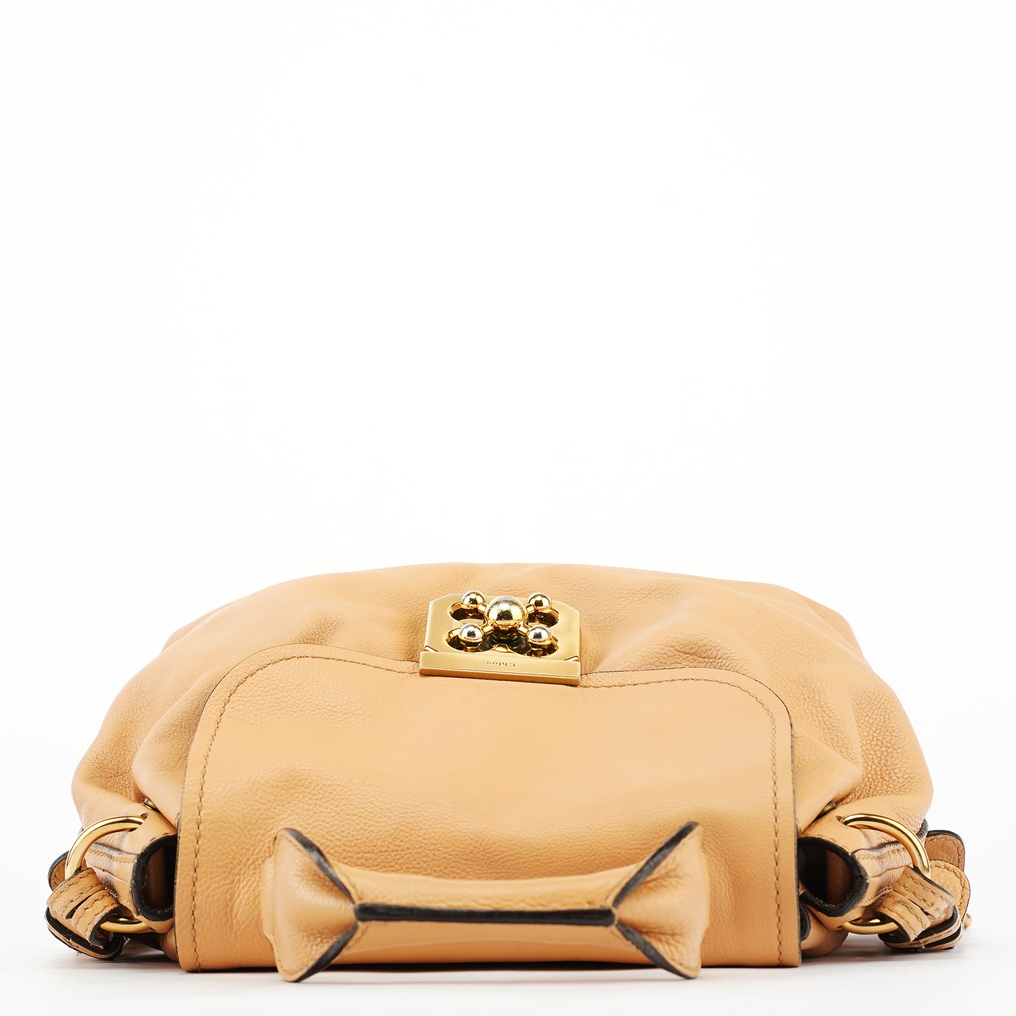 Chloe Beige Leather Elsie 2-Way Bag