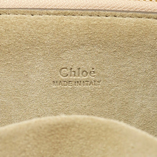 Chloé Beige Leather Gold Handle 2-Way Bag