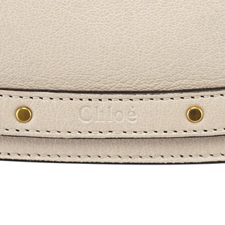 Chloé Beige Leather Gold Handle 2-Way Bag
