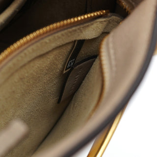 Chloé Beige Leather Gold Handle 2-Way Bag