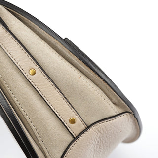 Chloé Beige Leather Gold Handle 2-Way Bag