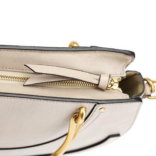 Chloé Beige Leather Gold Handle 2-Way Bag