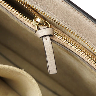 Chloé Beige Leather Gold Handle 2-Way Bag