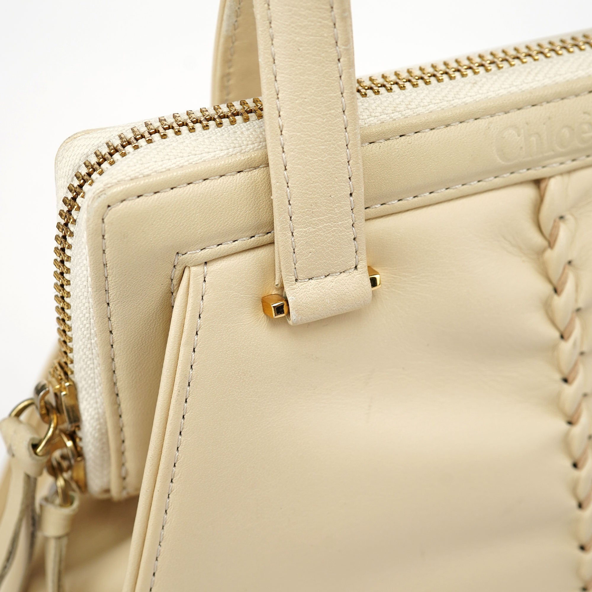 Chloé Beige Leather Handbag