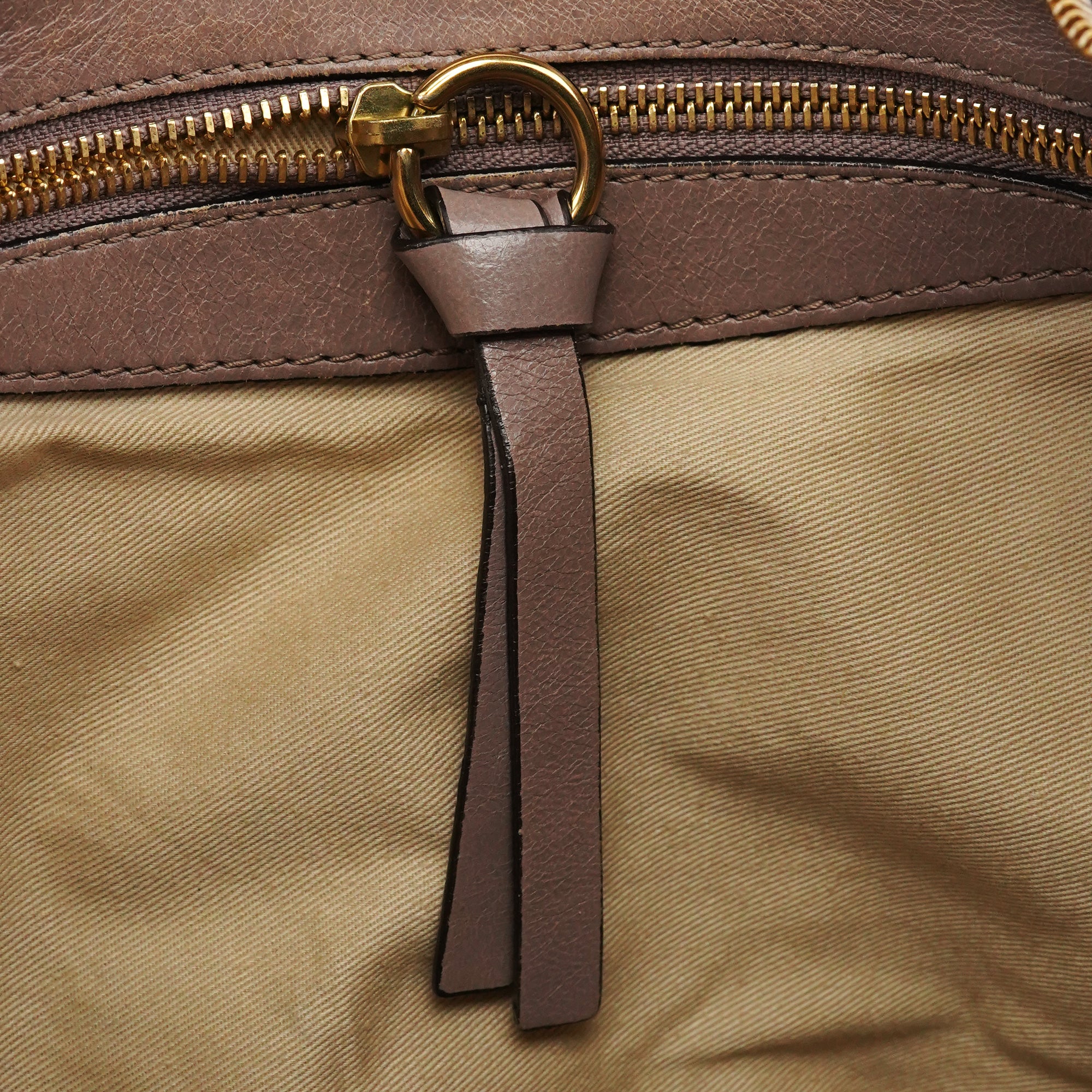 Chloe Beige Leather Heloise 2-Way Bag