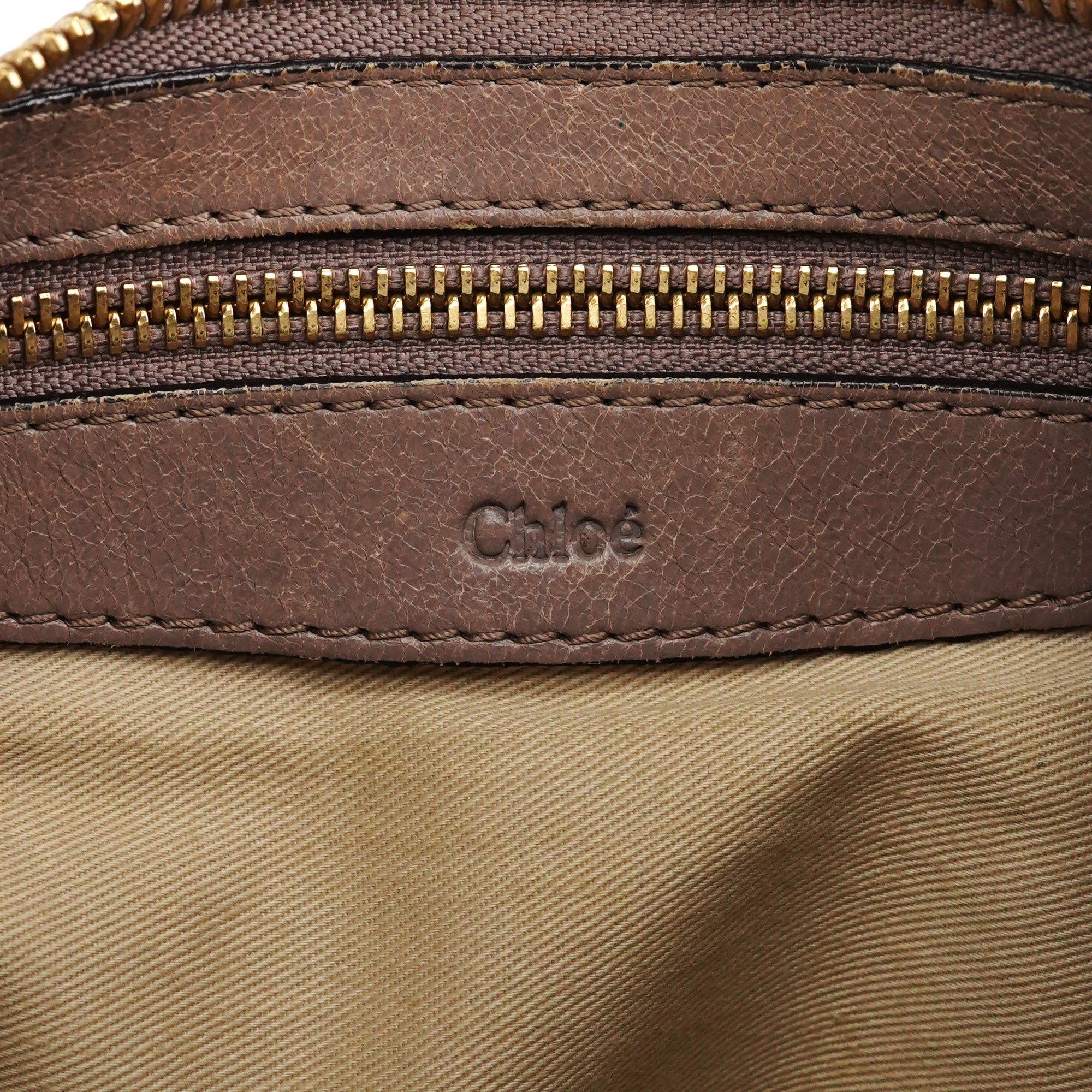 Chloe Beige Leather Heloise 2-Way Bag