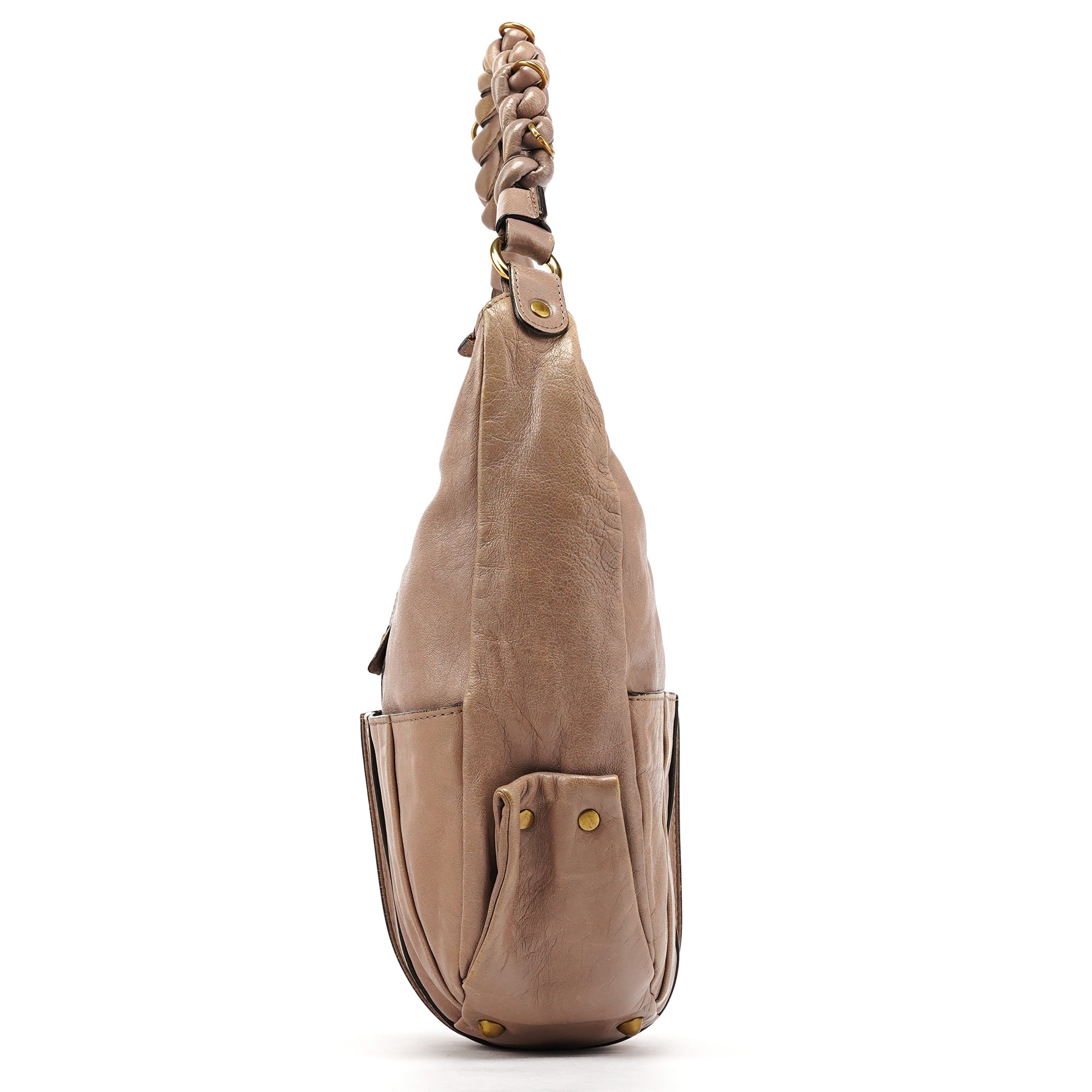 Chloe Beige Leather Heloise 2-Way Bag