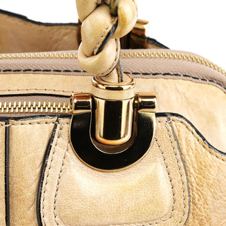 Chloe Beige Leather Heloise Tote Bag