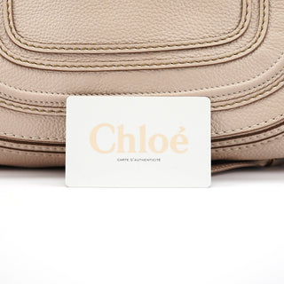 Chloe Beige Leather Marcie 2-Way Bag