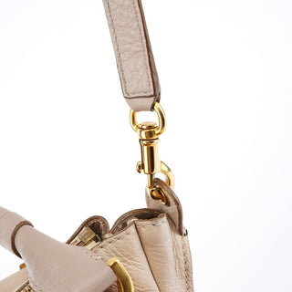 Chloe Beige Leather Marcie 2-Way Bag